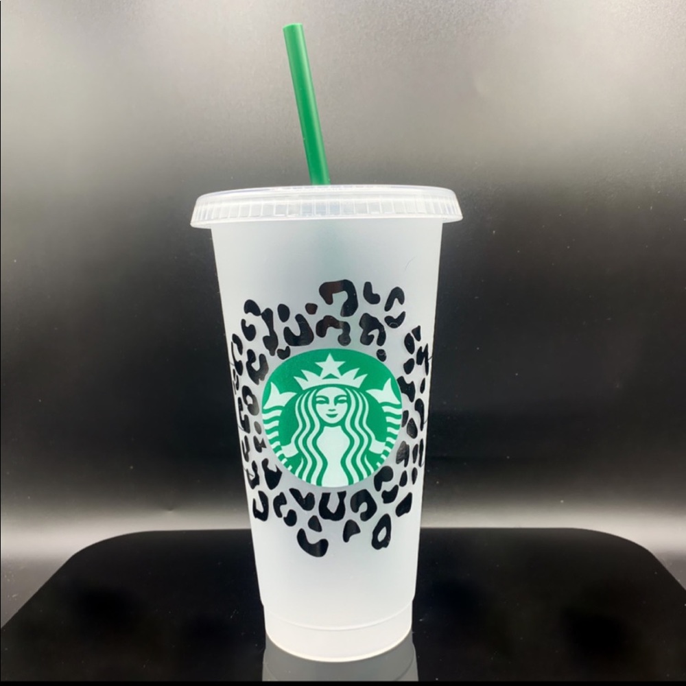 Reusable Starbucks Tumbler Cheetah